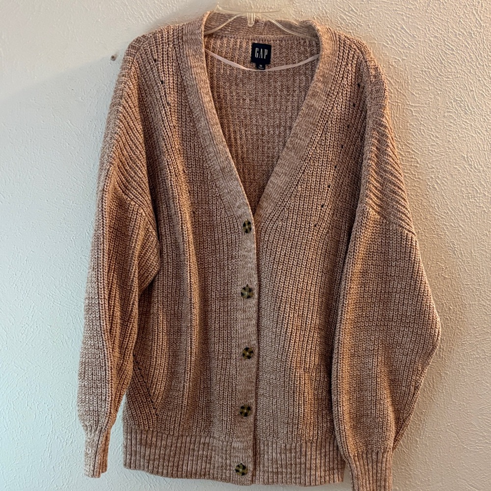GAP Beige Knit Cardigan